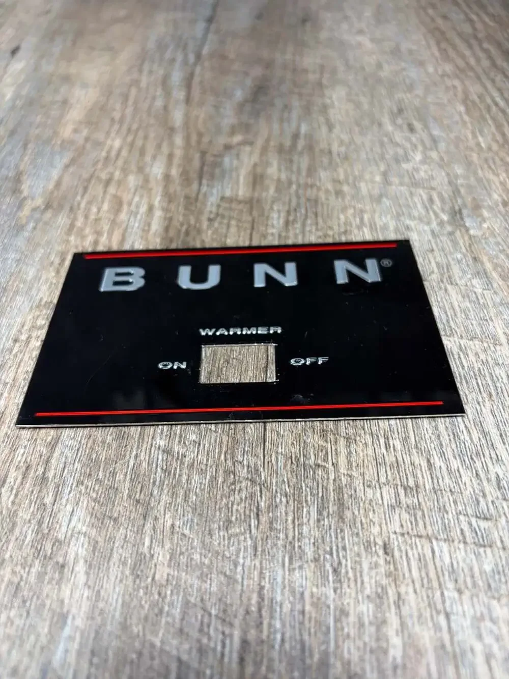 BUNN Coffee Maker Warmer Switch Plate for Model GR10-EUC